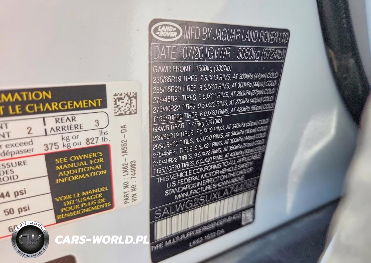 2020 Land Rover Range Rover Sport Se VIN:SALWG2SUXLA744083 - 12