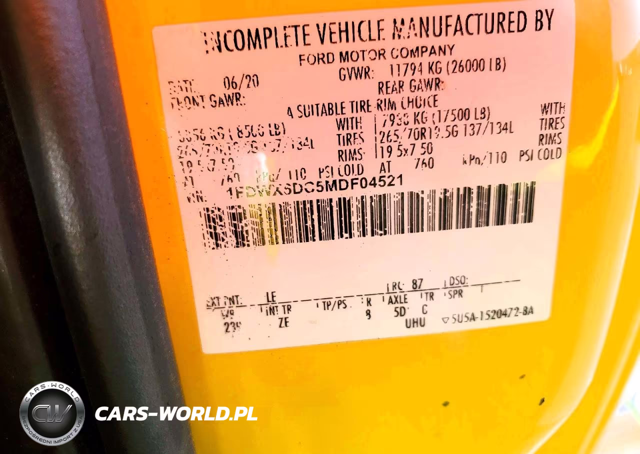 2021 Ford F650 Super Duty VIN:1FDWX6DC5MDF04521 - 12