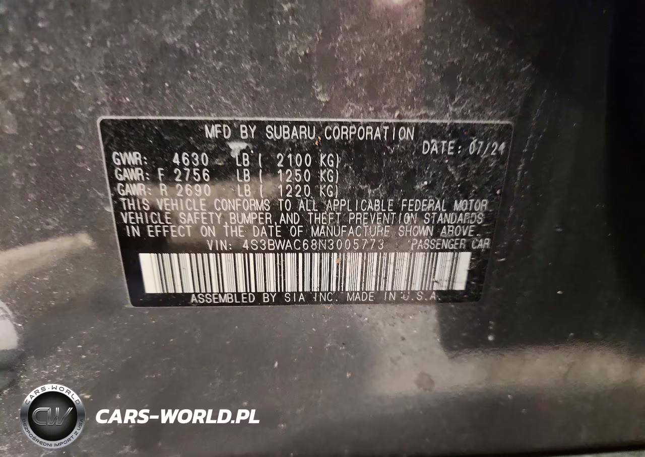 2022 Subaru Legacy Premium VIN:4S3BWAC68N3005773 - 13