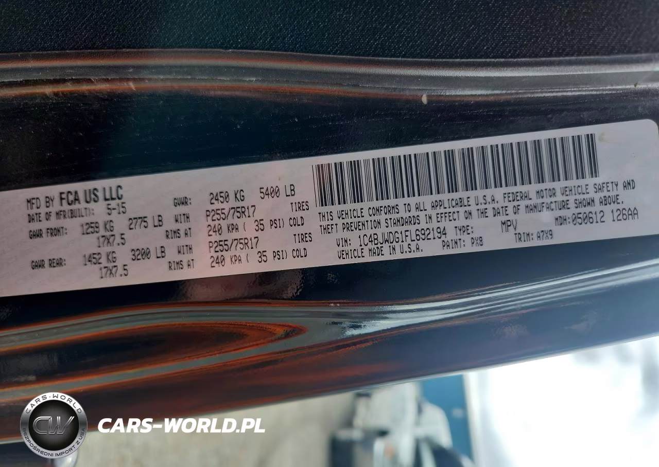 2015 Jeep Wrangler Unlimited Sport VIN:1C4BJWDG1FL692194 - 13