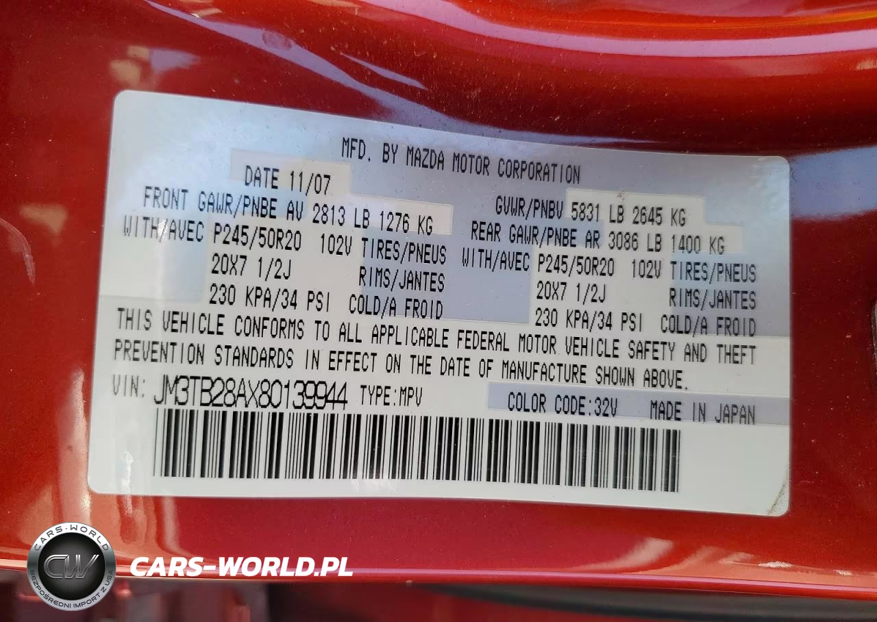 2008 Mazda Cx-9 VIN:JM3TB28AX80139944 - 14
