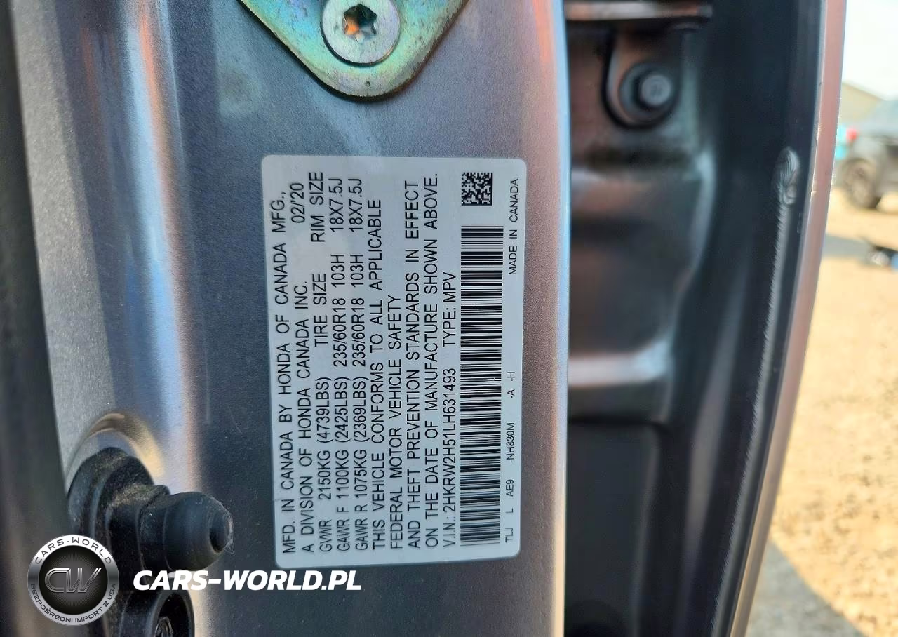 2020 Honda Cr-V Ex VIN:2HKRW2H51LH631493 - 14