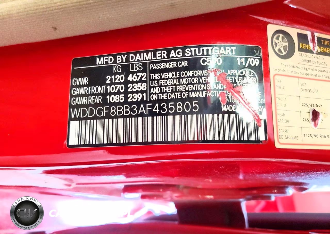 2010 Mercedes-Benz C 300 4Matic VIN:WDDGF8BB3AF435805 - 12