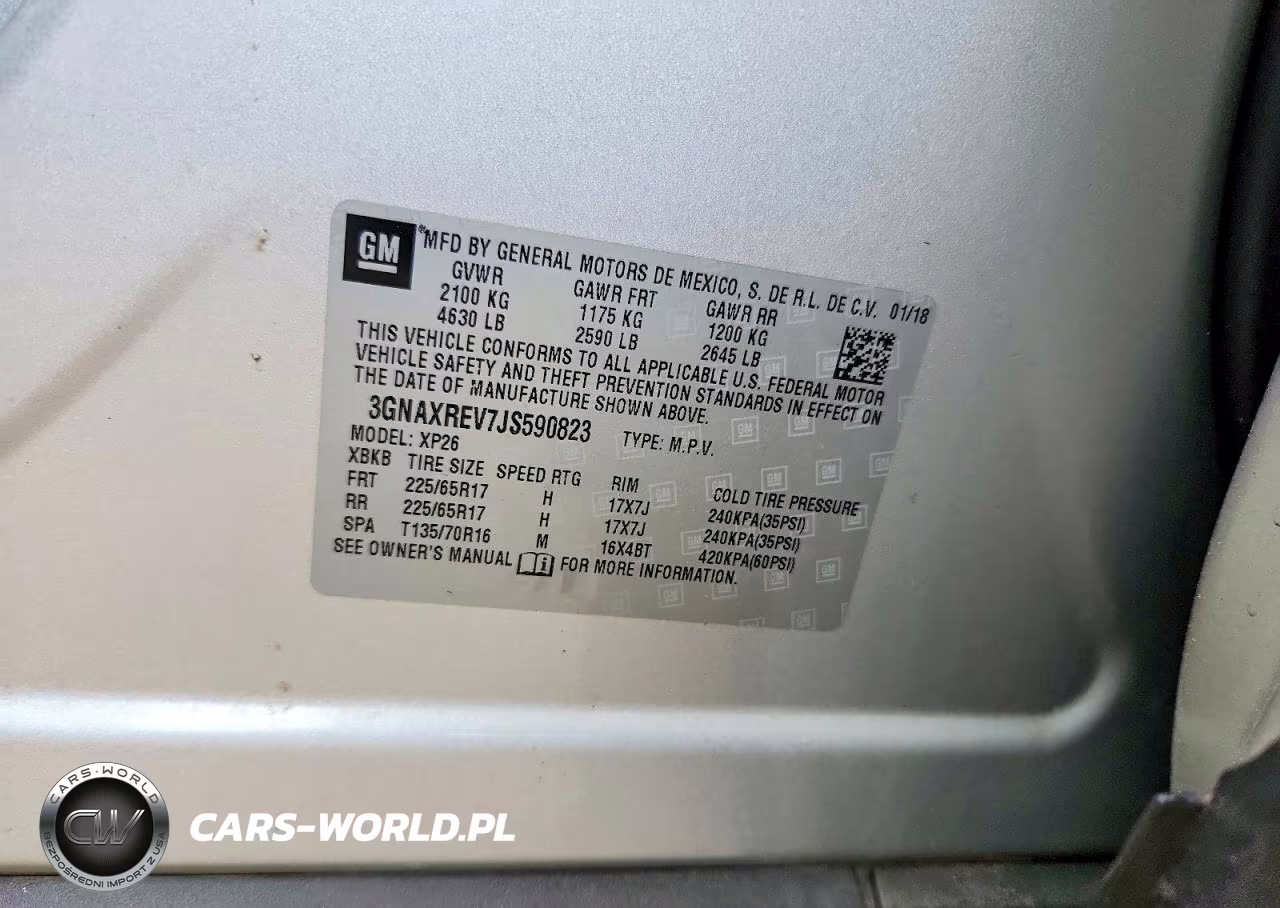 2018 Chevrolet Equinox Ls VIN:3GNAXREV7JS590823 - 12