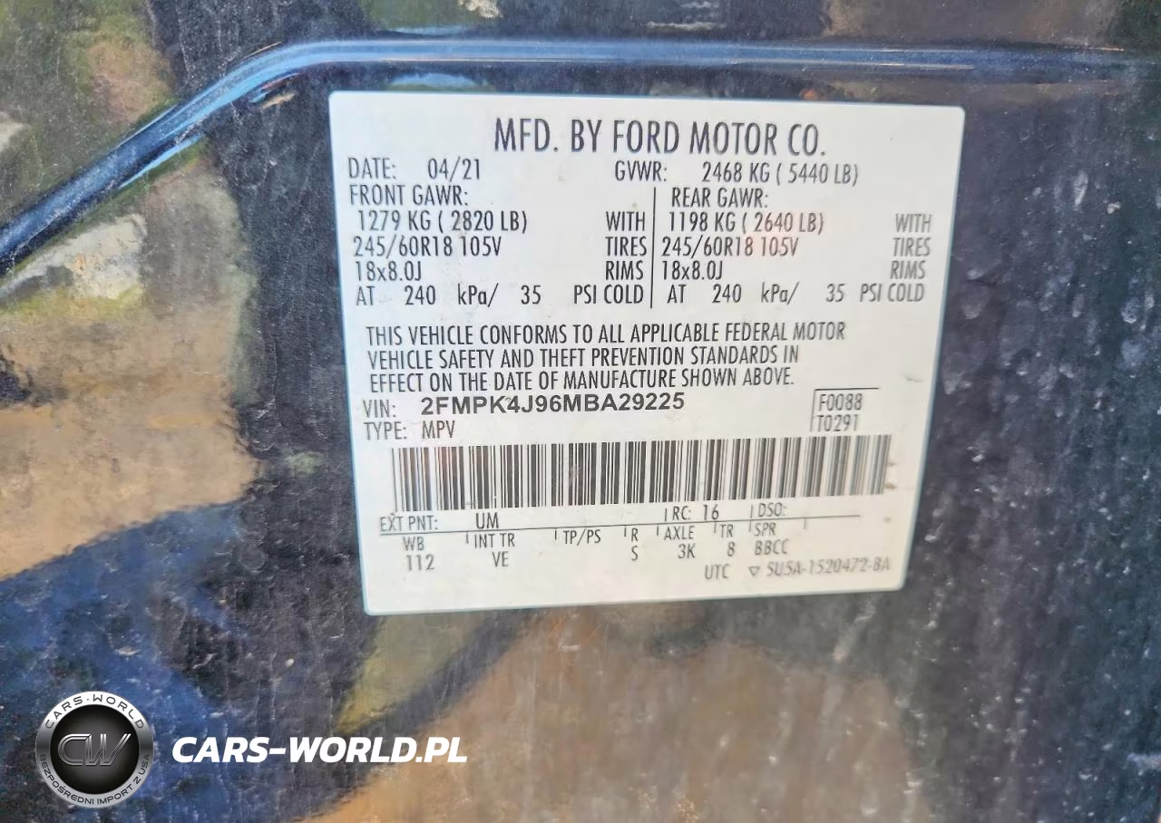 2021 Ford Edge Sel VIN:2FMPK4J96MBA29225 - 13