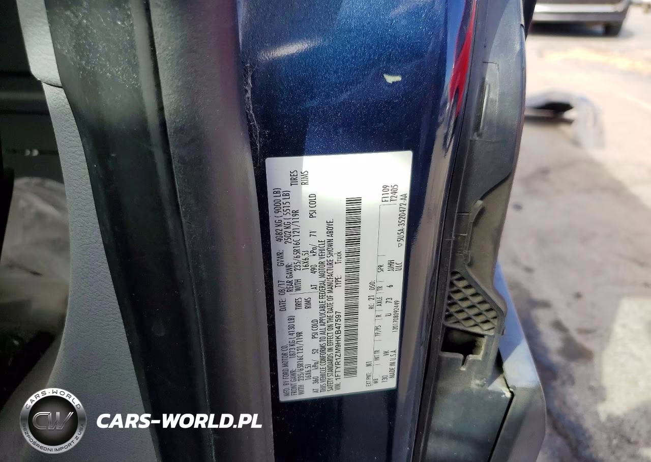 2017 Ford Transit T-250 VIN:1FTYR1ZM9HKB47597 - 13