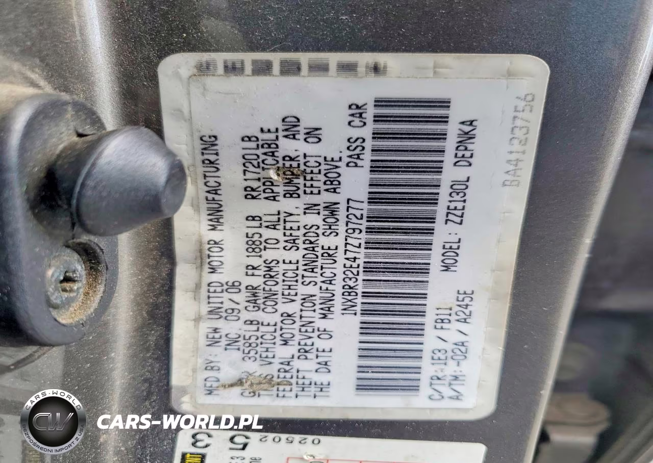 2007 Toyota Corolla Le VIN:1NXBR32E47Z797277 - 12