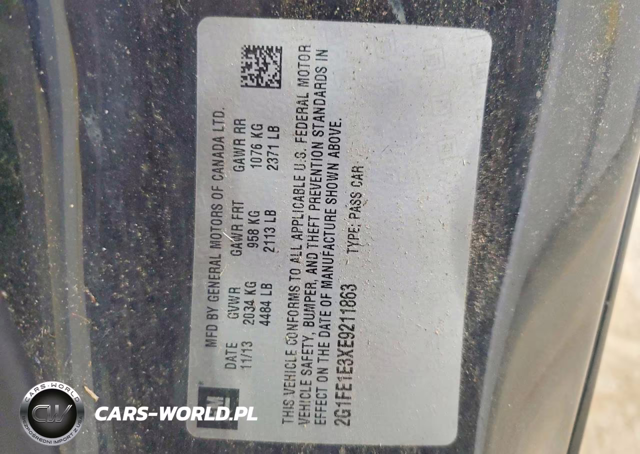 2014 Chevrolet Camaro Ls VIN:2G1FE1E3XE9211863 - 12