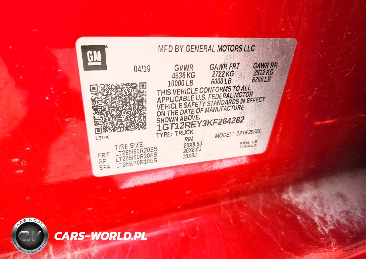 2019 GMC Sierra K2500 Slt VIN:1GT12REY3KF264282 - 12