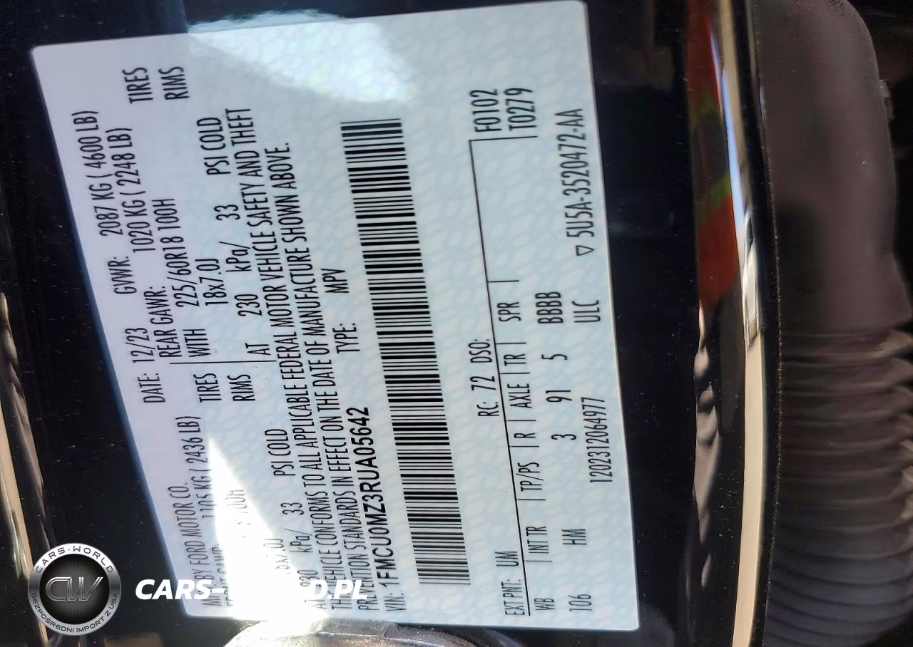 2024 Ford Escape St Line VIN:1FMCU0MZ3RUA05642 - 12