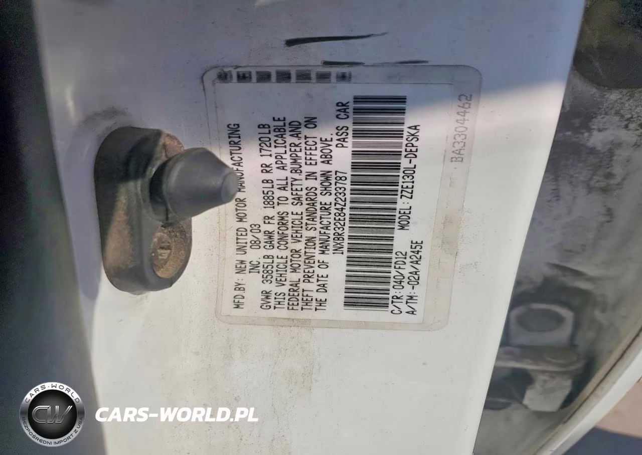 2004 Toyota Corolla S VIN:1NXBR32E84Z233787 - 13