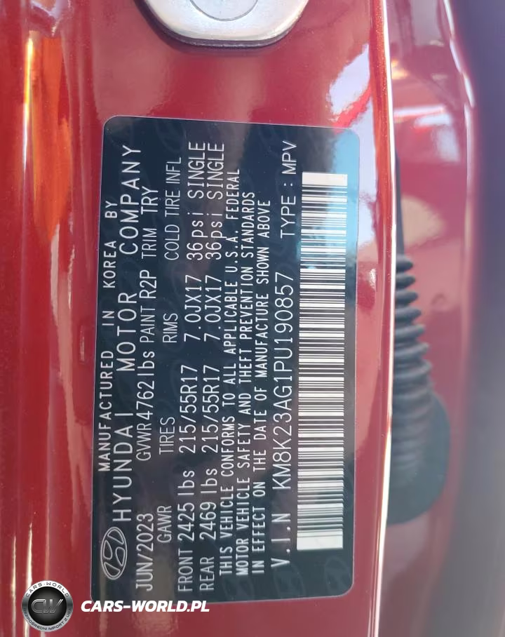 2023 Hyundai Kona Se VIN:KM8K23AG1PU190857 - 13