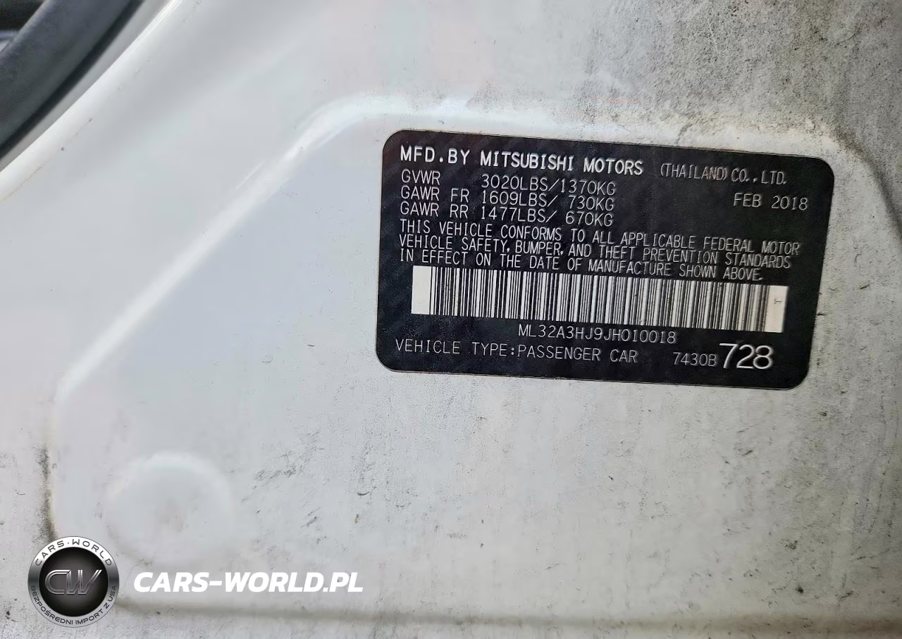 2018 Mits Mirage VIN:ML32A3HJ9JH010018 - 12