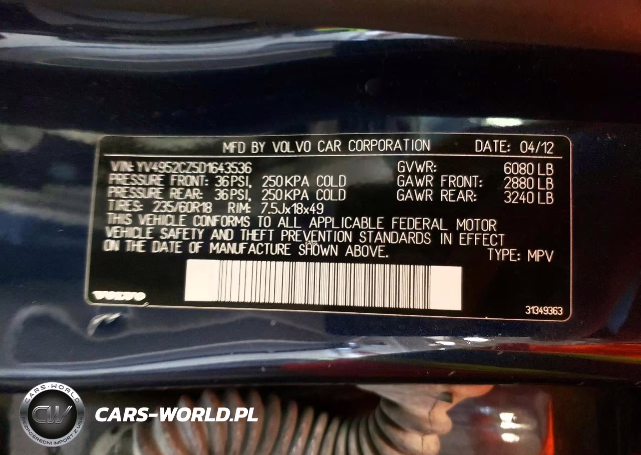 2013 Volvo Xc90 3.2 VIN:YV4952CZ5D1643536 - 14