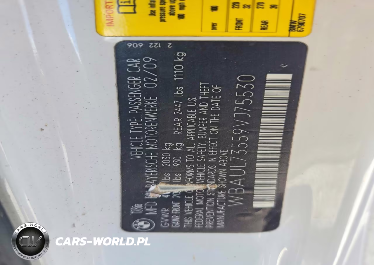 2009 BMW 128 I VIN:WBAUL73559VJ75530 - 12