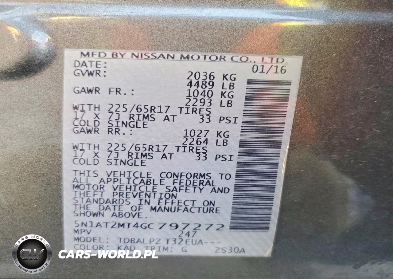 2016 Nissan Rogue S VIN:5N1AT2MT4GC797272 - 13