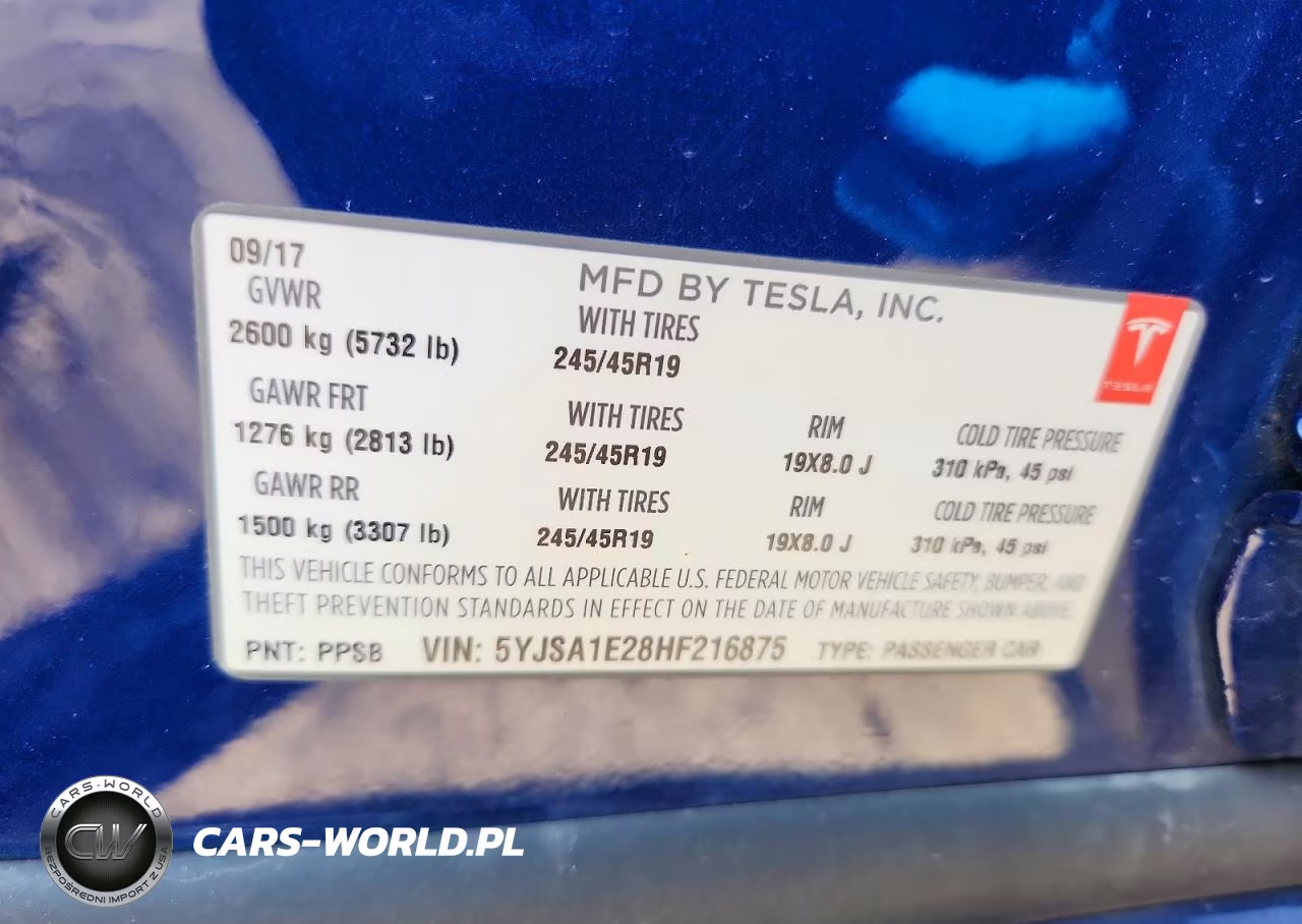 2017 Tesla Model S VIN:5YJSA1E28HF216875 - 12