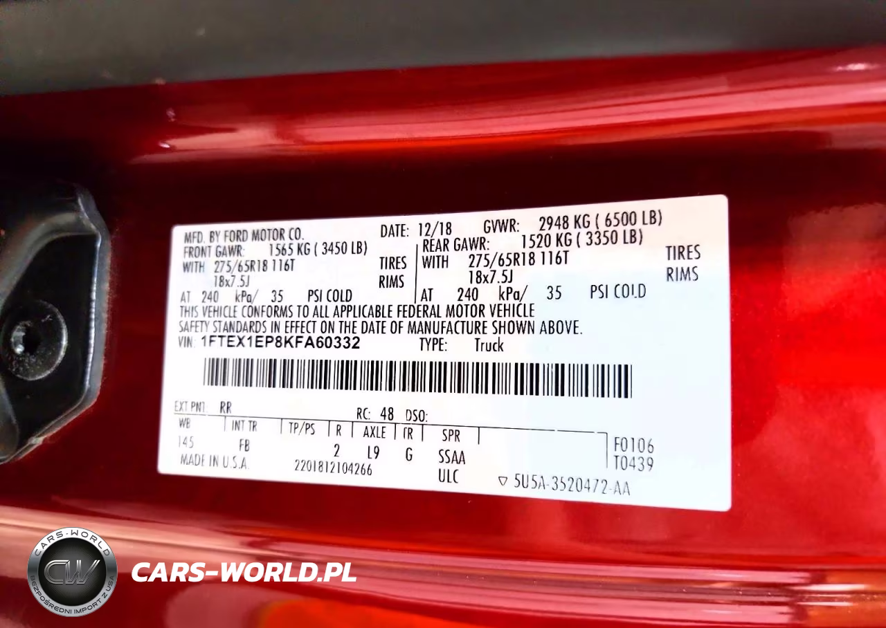 2019 Ford F150 Super Cab VIN:1FTEX1EP8KFA60332 - 12