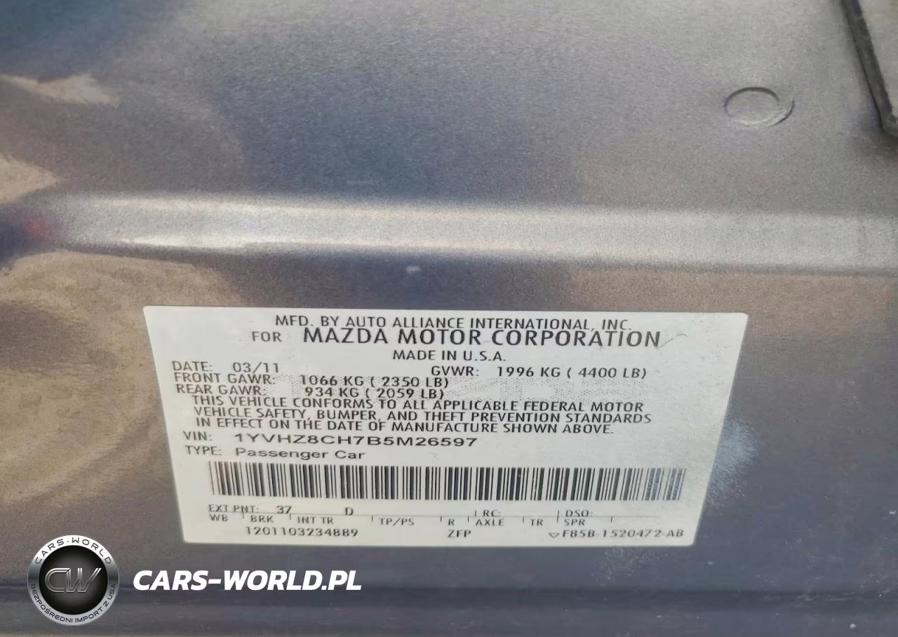 2011 Mazda 6 I VIN:1YVHZ8CH7B5M26597 - 12