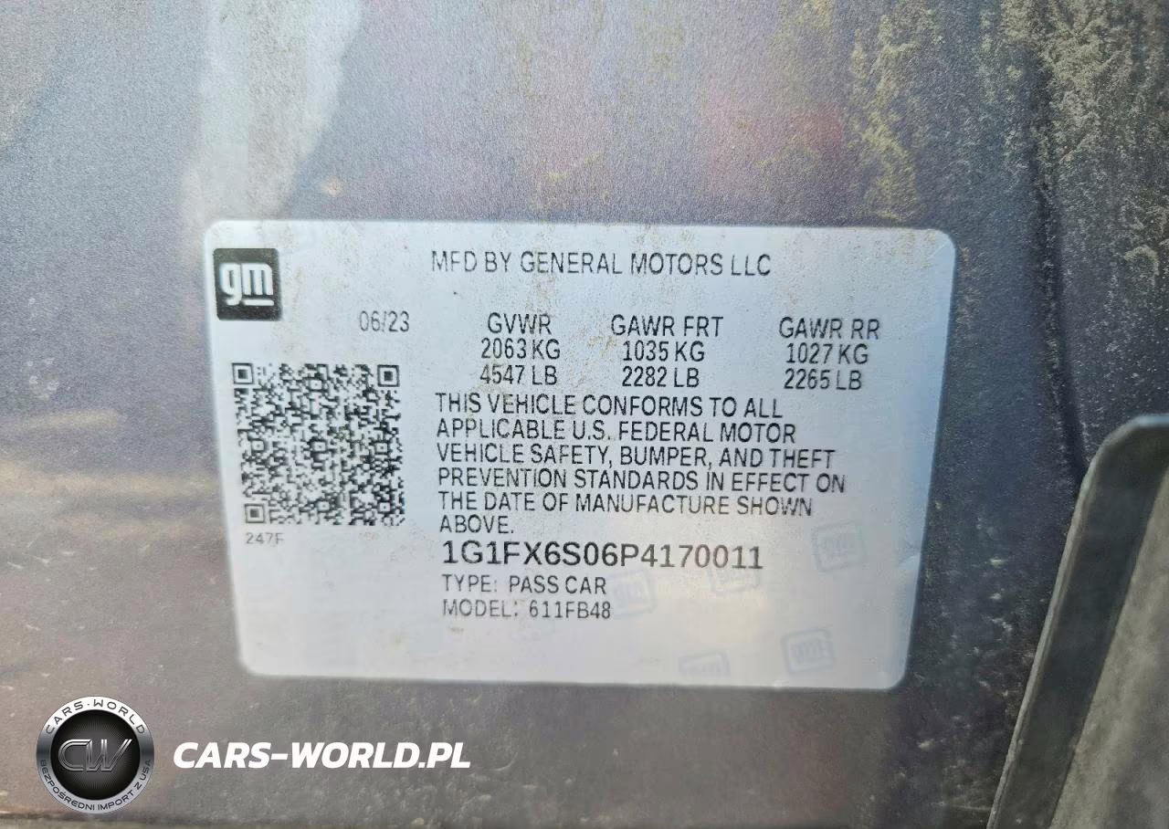 2023 Chevrolet Bolt Ev 2Lt VIN:1G1FX6S06P4170011 - 12