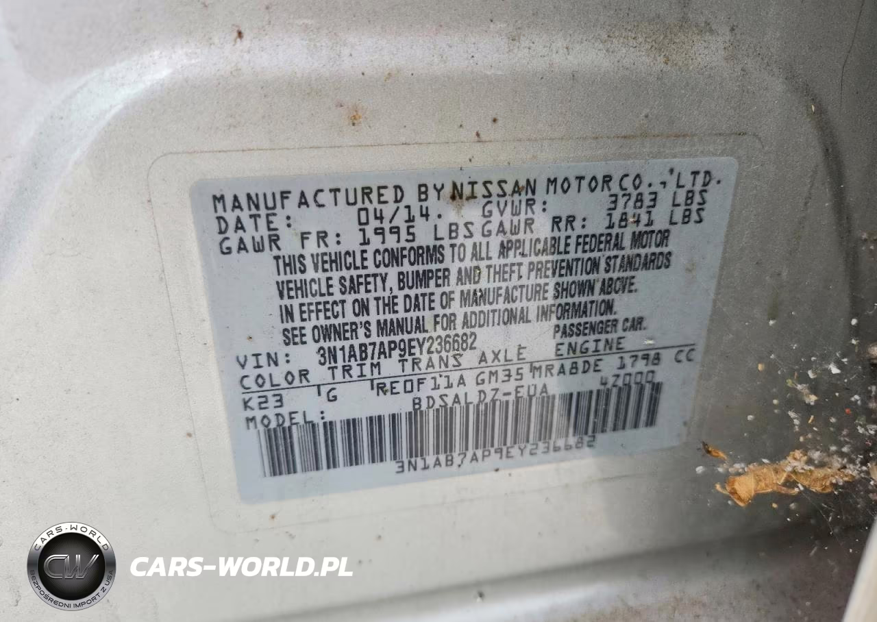 2014 Nissan Sentra Sv VIN:3N1AB7AP9EY236682 - 12
