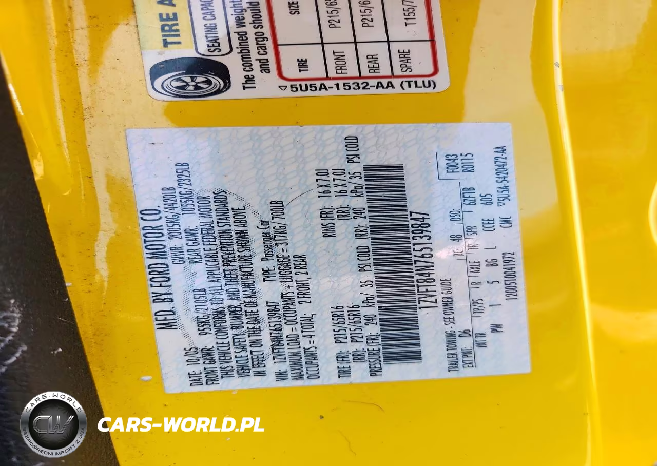 2006 Ford Mustang VIN:1ZVFT84N765139847 - 12