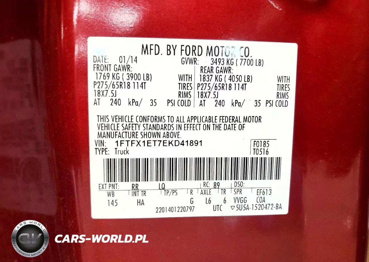 2014 Ford F150 Super Cab VIN:1FTFX1ET7EKD41891 - 12