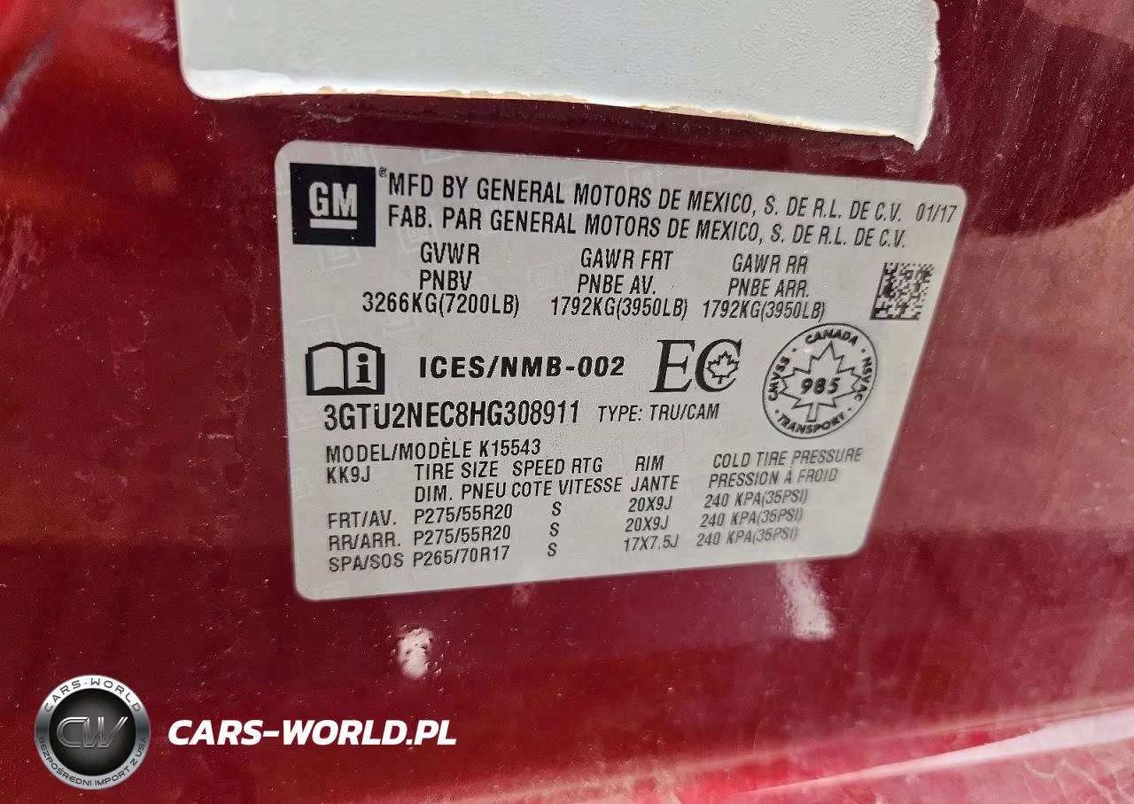 2017 GMC Sierra K1500 Slt VIN:3GTU2NEC8HG308911 - 13