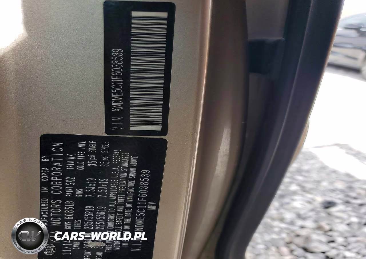 2015 Kia Sedona Sxl VIN:KNDME5C11F6038539 - 13
