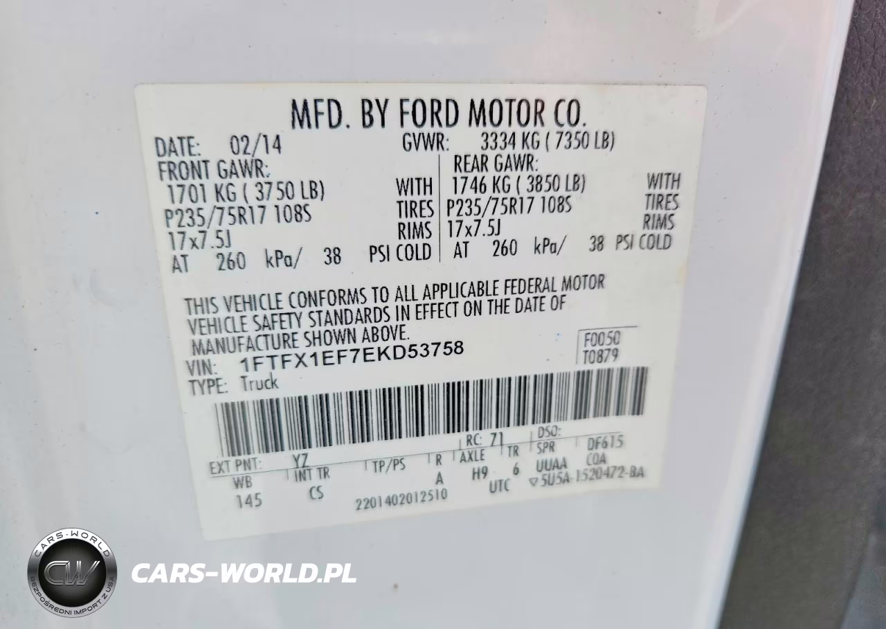 2014 Ford F150 Super Cab VIN:1FTFX1EF7EKD53758 - 12
