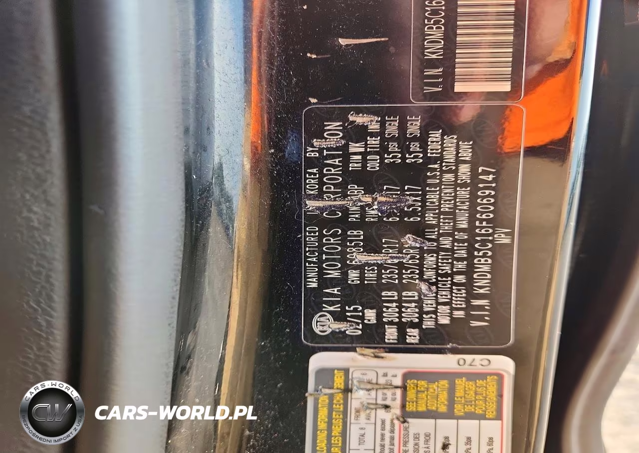 2015 Kia Sedona Lx VIN:KNDMB5C16F6069147 - 13