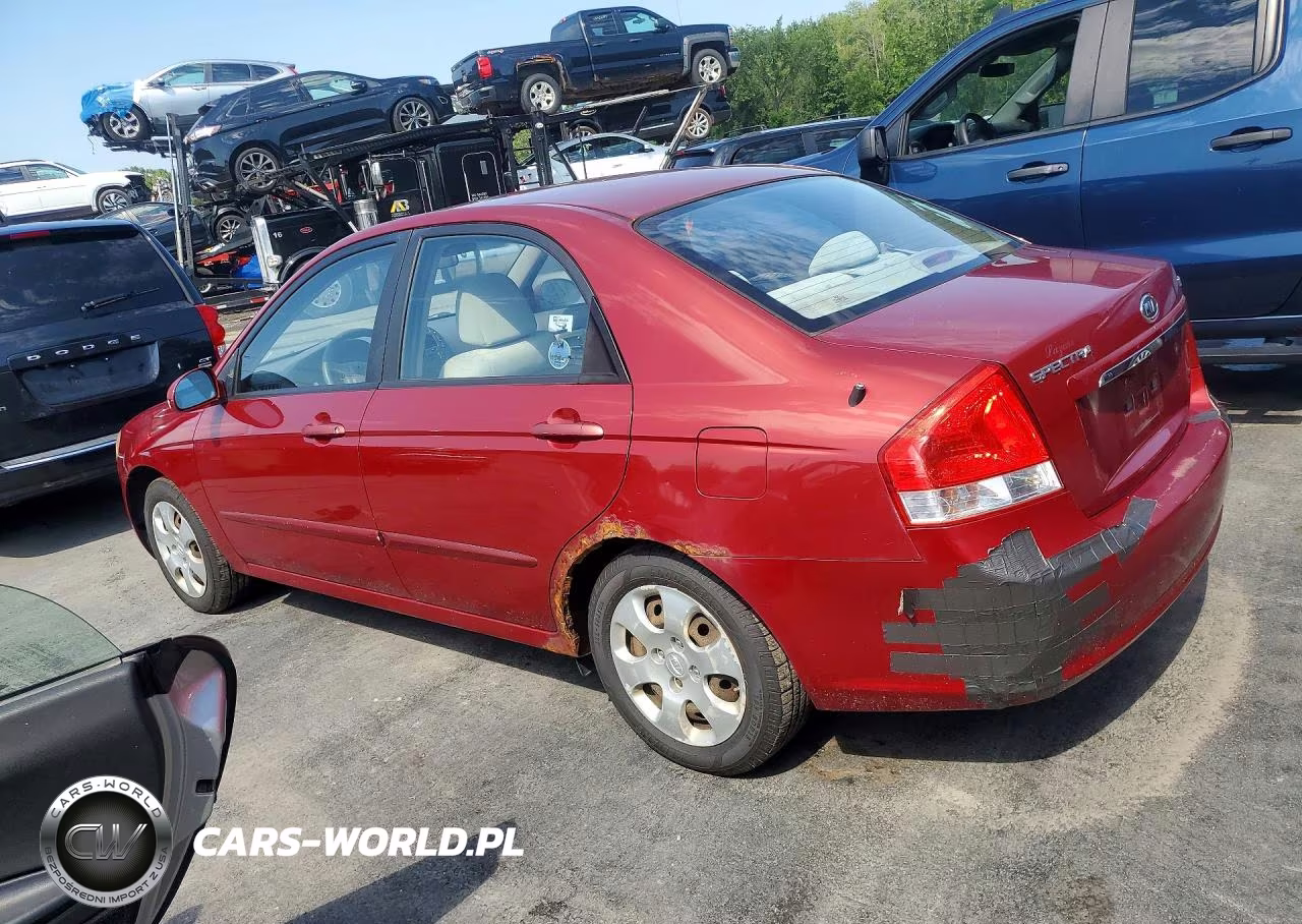 2009 Kia Spectra Lx VIN:KNAFE222095639501 - 2