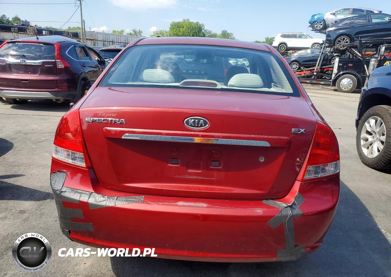 2009 Kia Spectra Lx VIN:KNAFE222095639501 - 6