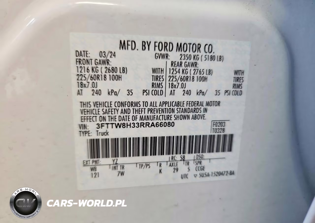 2024 Ford Maverick Xlt VIN:3FTTW8H33RRA66080 - 12
