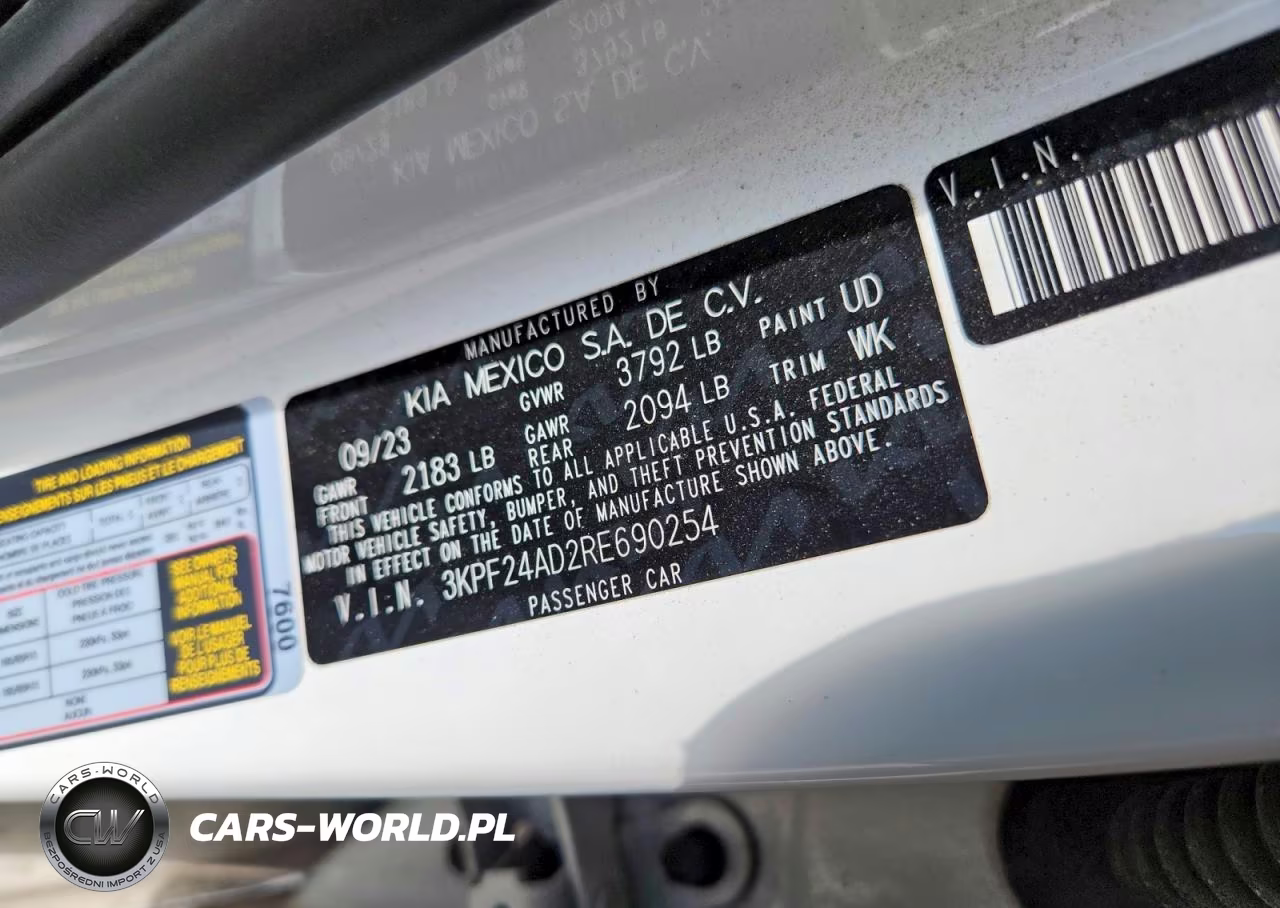 2024 Kia Forte Lx VIN:3KPF24AD2RE690254 - 12