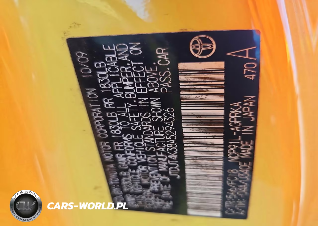2010 Toyota Yaris Base VIN:JTDJT4K38A5294326 - 12
