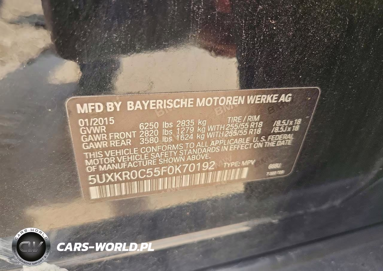 2015 BMW X5 xDrive35I VIN:5UXKR0C55F0K70192 - 14