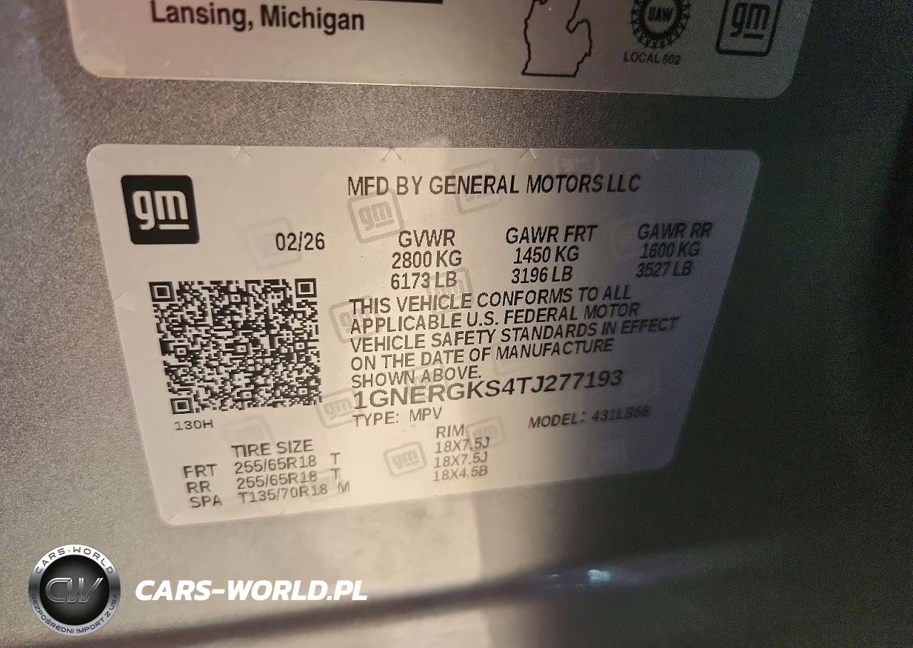 2026 Chevrolet Traverse Lt VIN:1GNERGKS4TJ277193 - 13