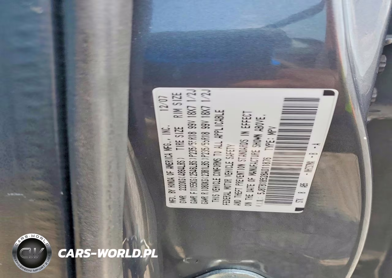 2008 Acura Rdx Technology VIN:5J8TB18528A011876 - 13