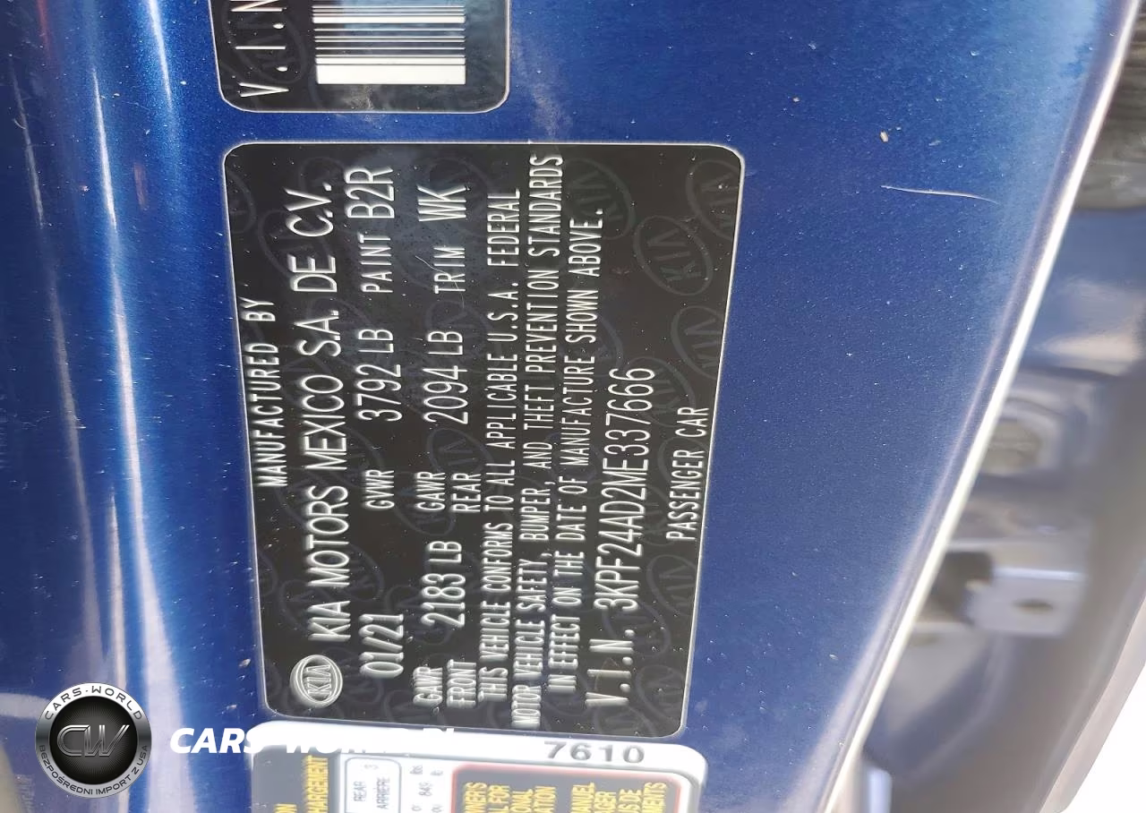 2021 Kia Forte Lxs VIN:3KPF24AD2ME337666 - 12