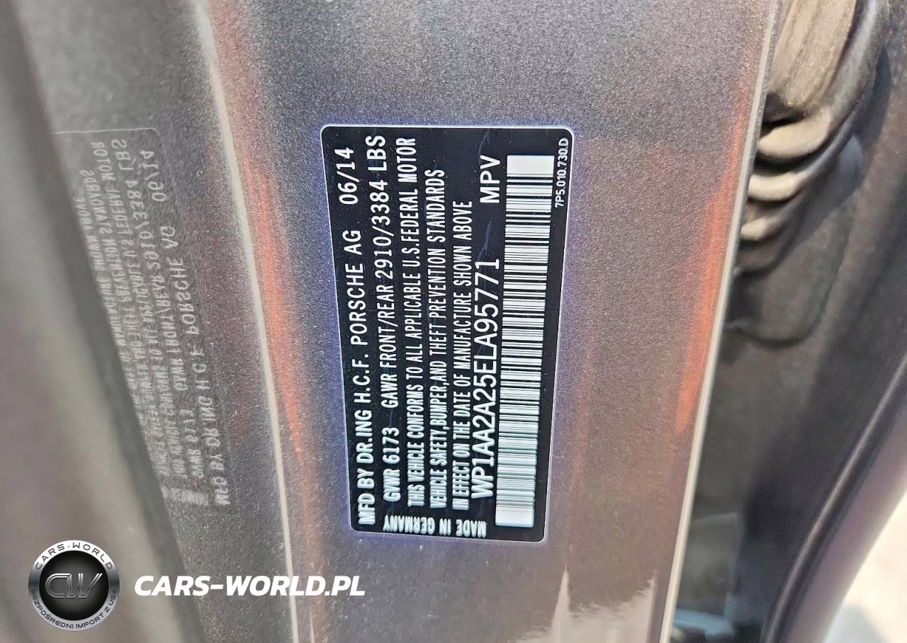 2014 Porsche Cayenne VIN:WP1AA2A25ELA95771 - 13