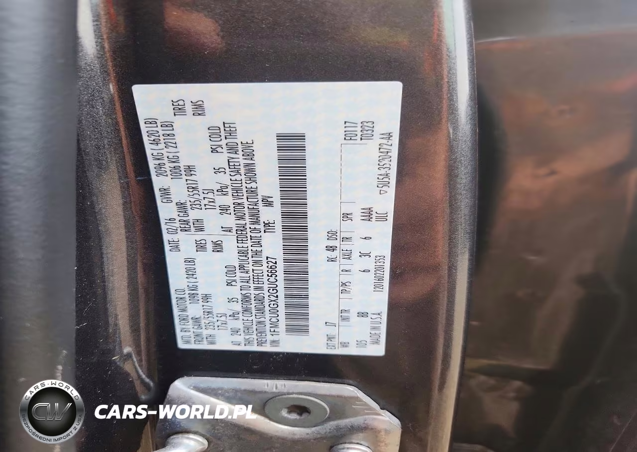 2016 Ford Escape Se VIN:1FMCU0GX2GUC56627 - 12