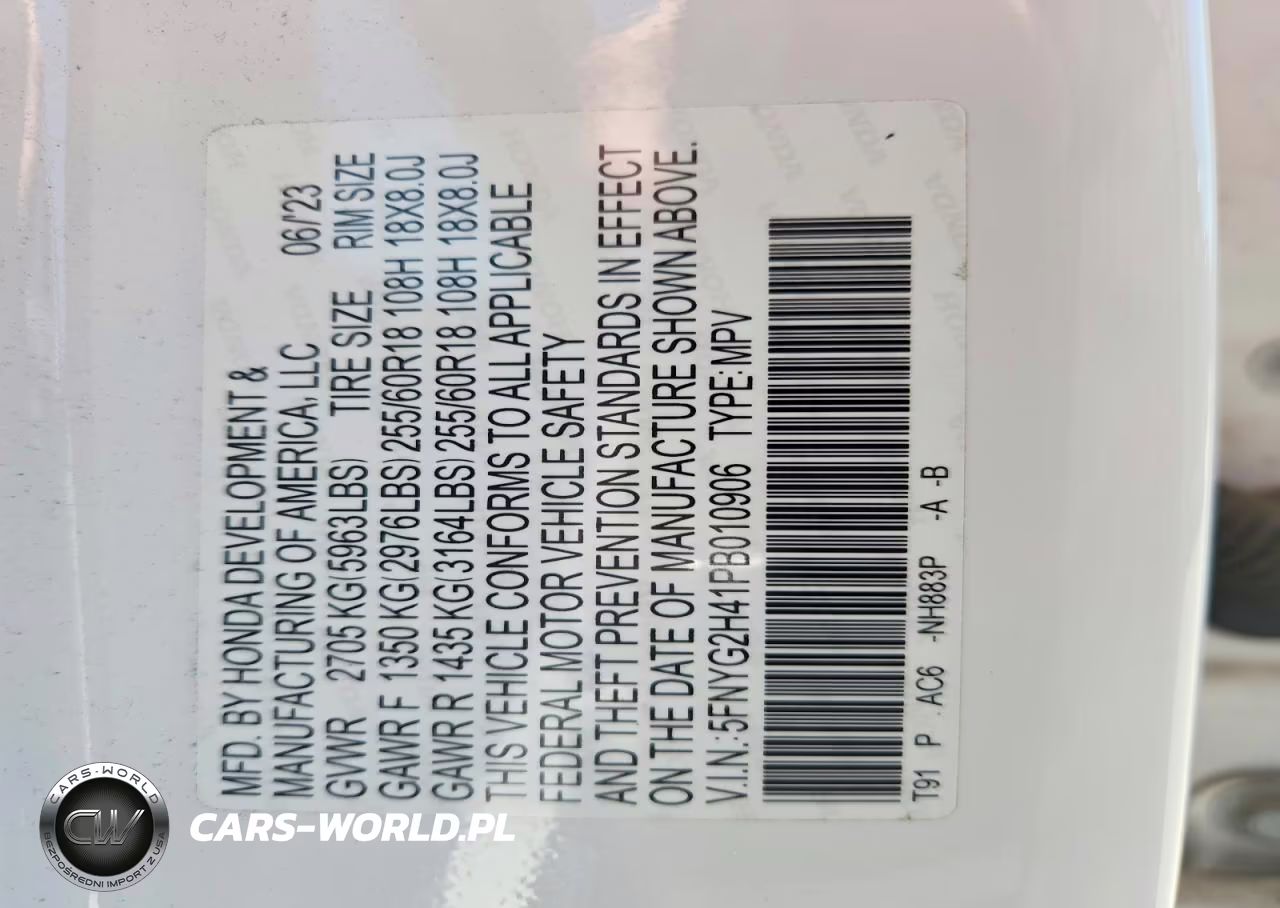2023 Honda Pilot Exl VIN:5FNYG2H41PB010906 - 14