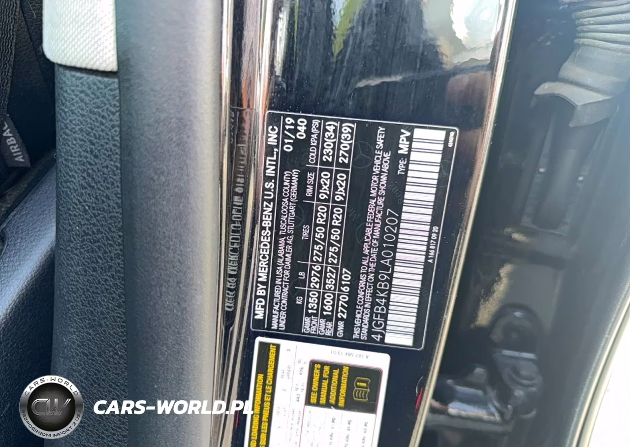 2020 Mercedes-Benz Gle 350 4Matic VIN:4JGFB4KB9LA010207 - 10