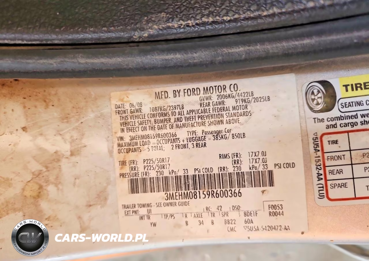 2009 Mercury Milan Premier VIN:3MEHM08159R600366 - 12