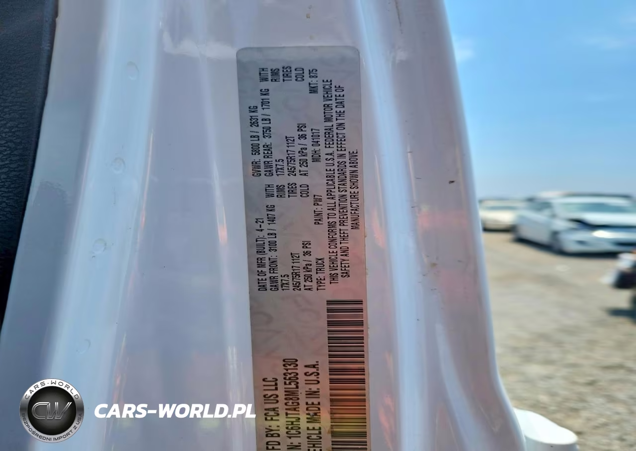 2021 Jeep Gladiator Sport VIN:1C6HJTAG8ML563130 - 12