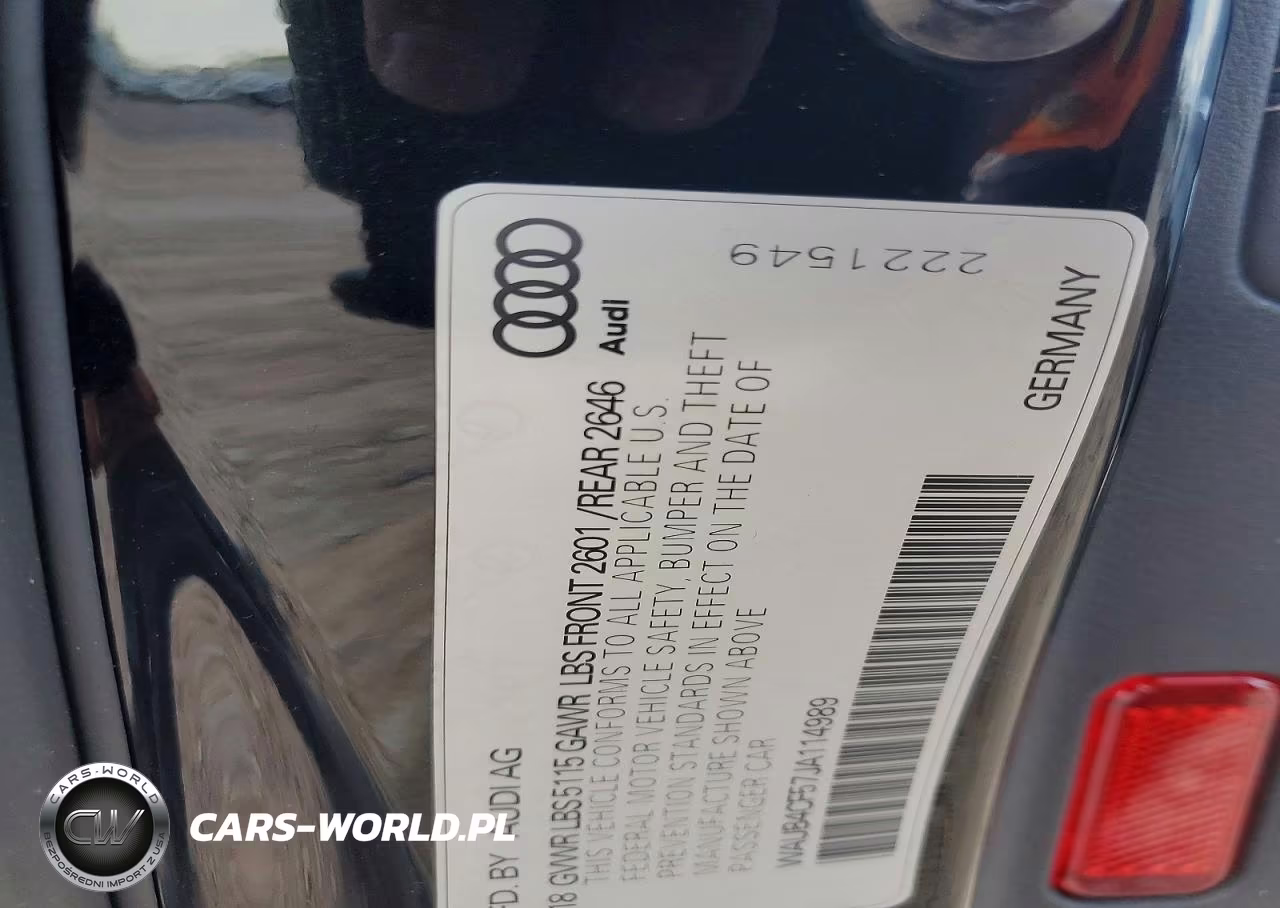 2018 Audi S5 Premium Plus VIN:WAUB4CF57JA114989 - 12
