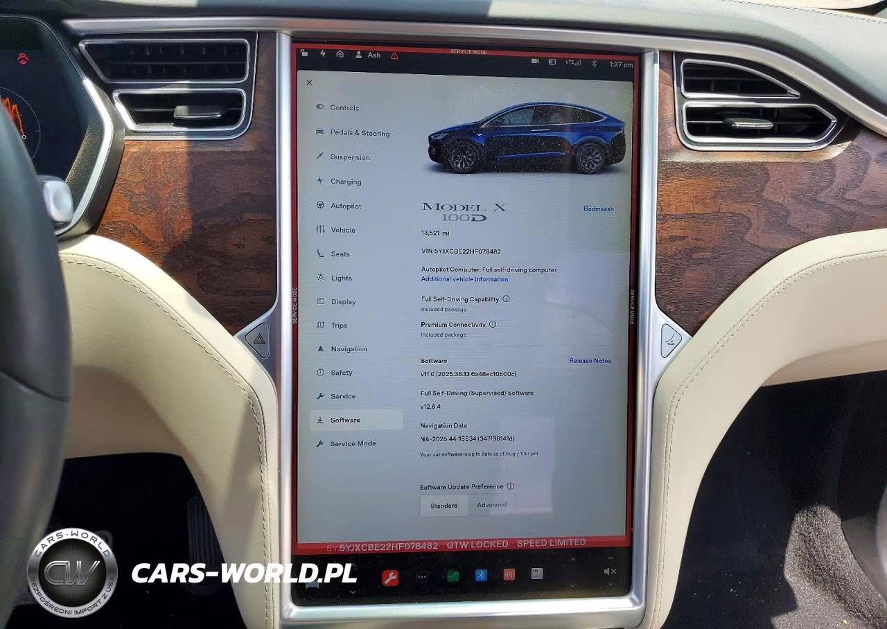 2017 Tesla Model X VIN:5YJXCBE22HF078482 - 9