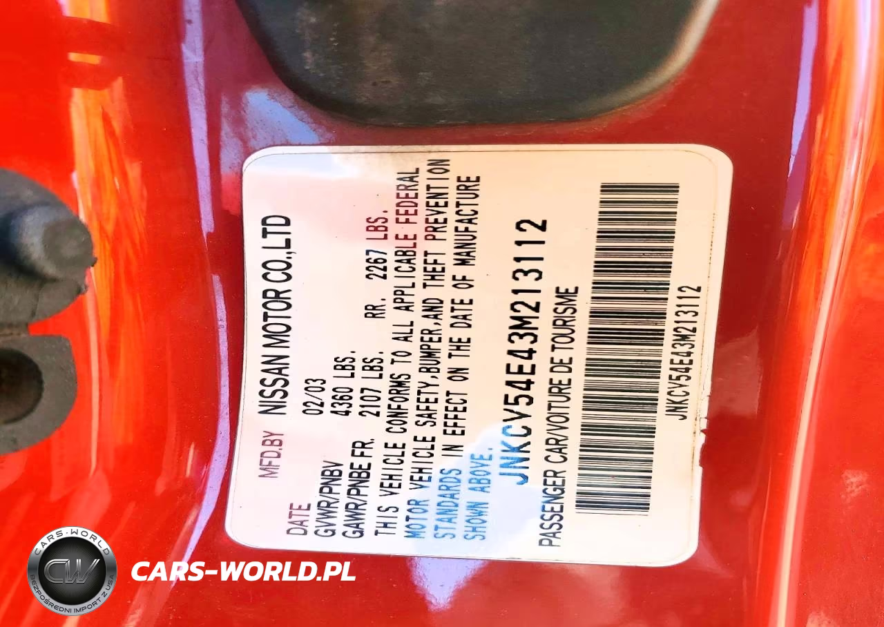 2003 Infiniti G35 Base VIN:JNKCV54E43M213112 - 13