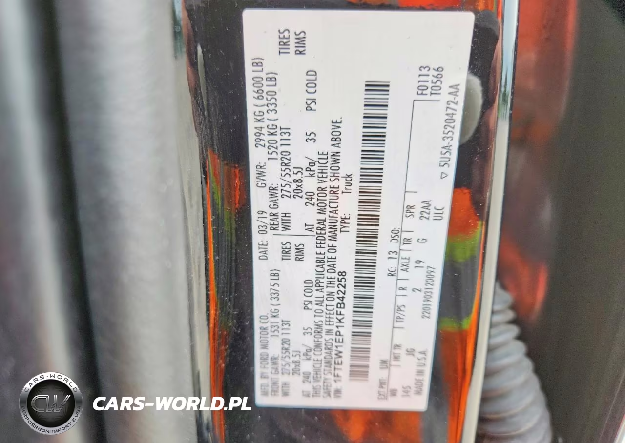2019 Ford F150 Supercrew VIN:1FTEW1EP1KFB42258 - 12